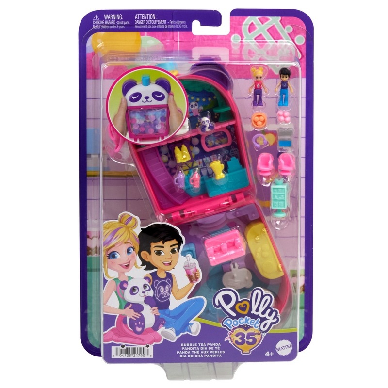 POLLY POCKET Kompaktná sada pandy s bublinkovým čajom HWN95